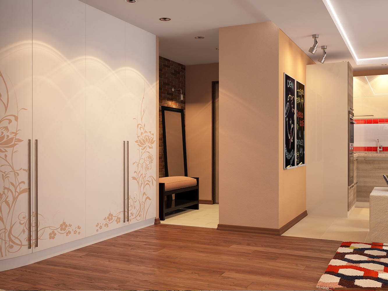 Система хранения в прихожей небольшой квартиры